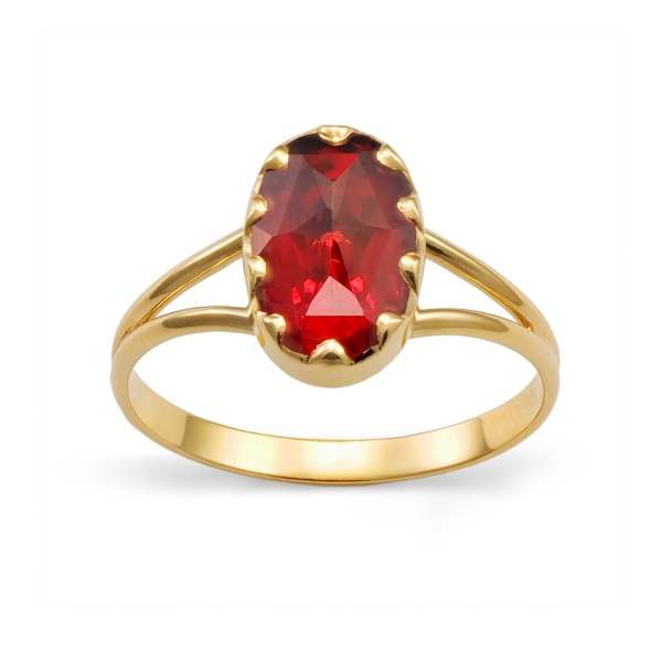 Bague Grenat Ovale