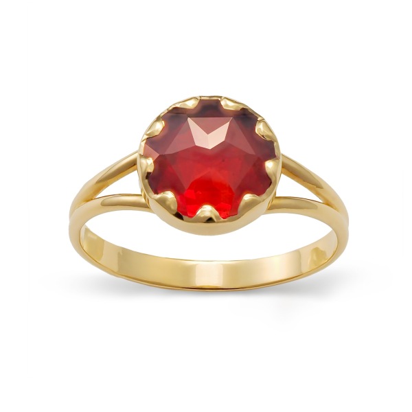 Bague Grenat Rond