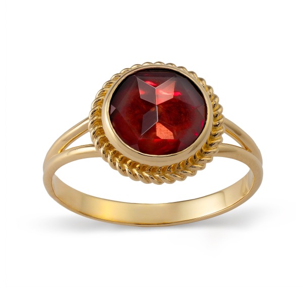 Bague Grenat Rond