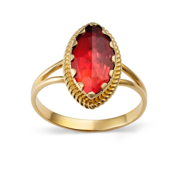 Bague Grenat Navette