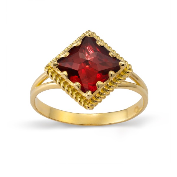 Bague Grenat Losange