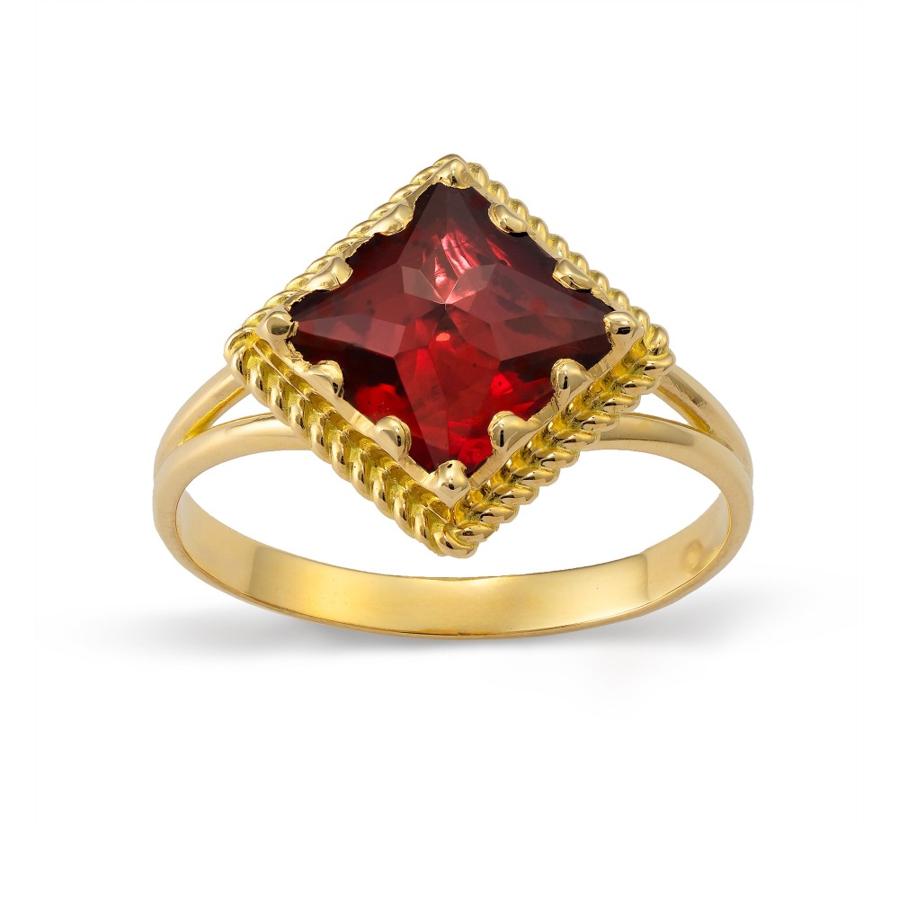 Bague Grenat Losange
