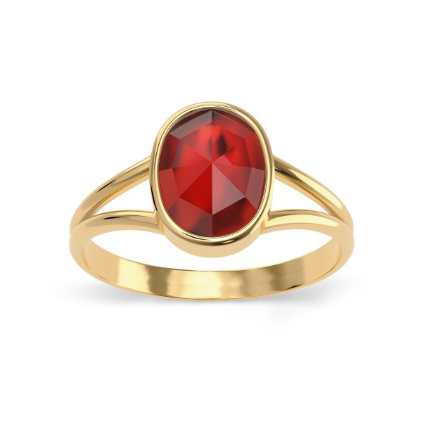 Bague Grenat Ovale