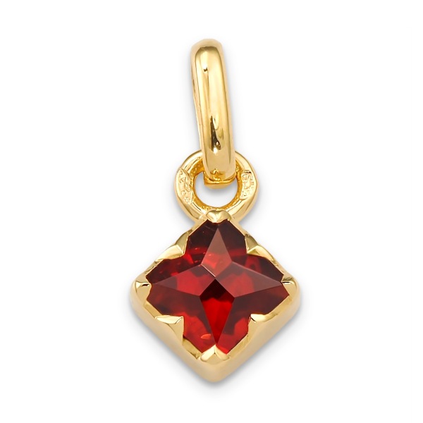 Pendentif Grenat Losange