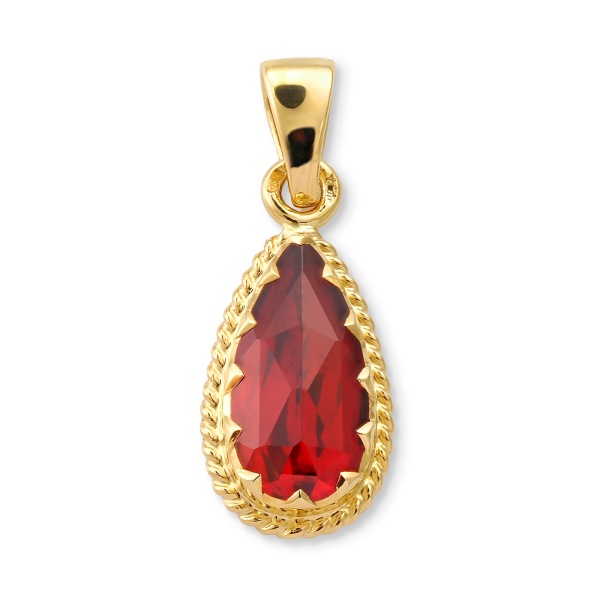 Pendentif Grenat Goutte