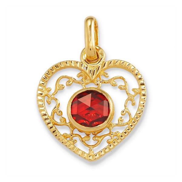 Pendentif Cœur Filigrane