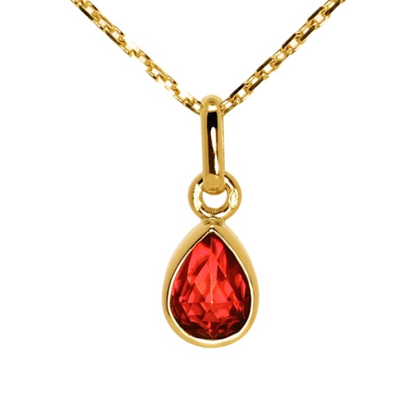 Pendentif Grenat Goutte