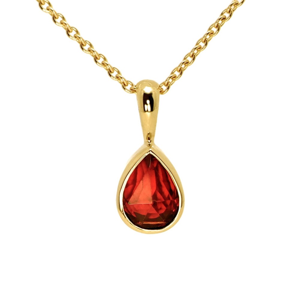Pendentif Grenat Goutte
