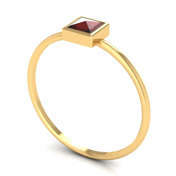 Bague Fine Carrée