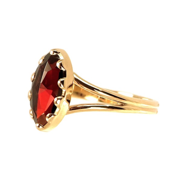 Bague Grenat Navette