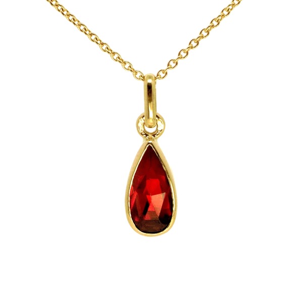 Pendentif Grenat Goutte