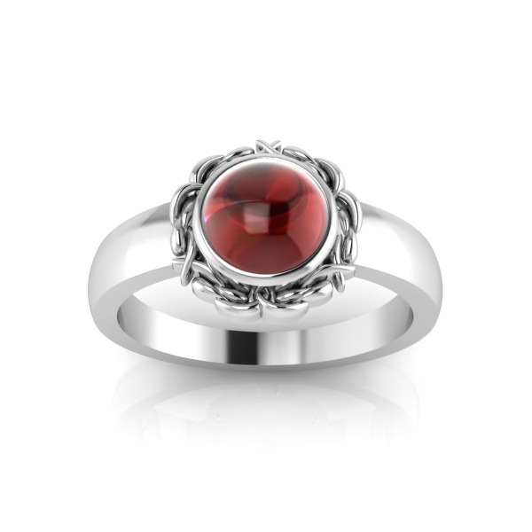 Bague Grenat Rond