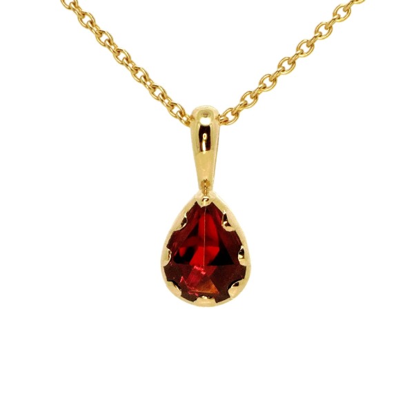 Pendentif Grenat Goutte