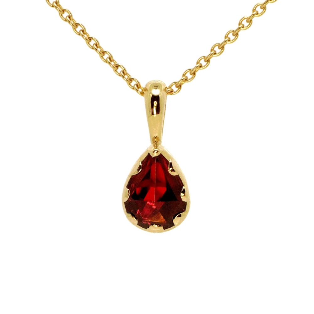 Pendentif Grenat Goutte