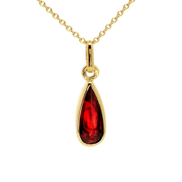 Pendentif Grenat Goutte