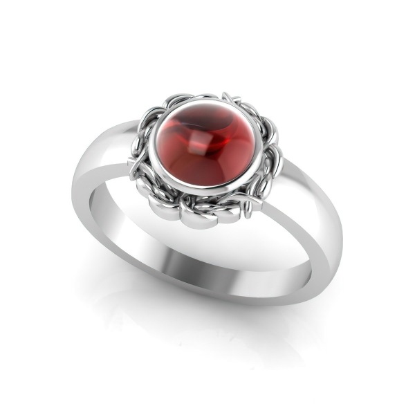 Bague Grenat Rond