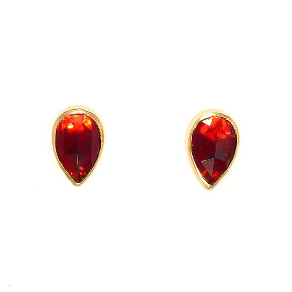 Boucles d'oreilles Grenat Goutte