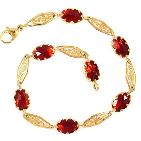 Bracelet Grenat et Filigranes