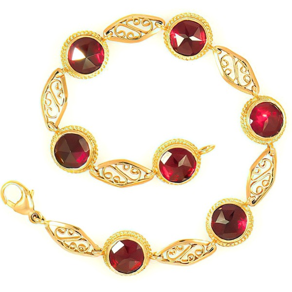 Bracelet Grenat et Filigranes