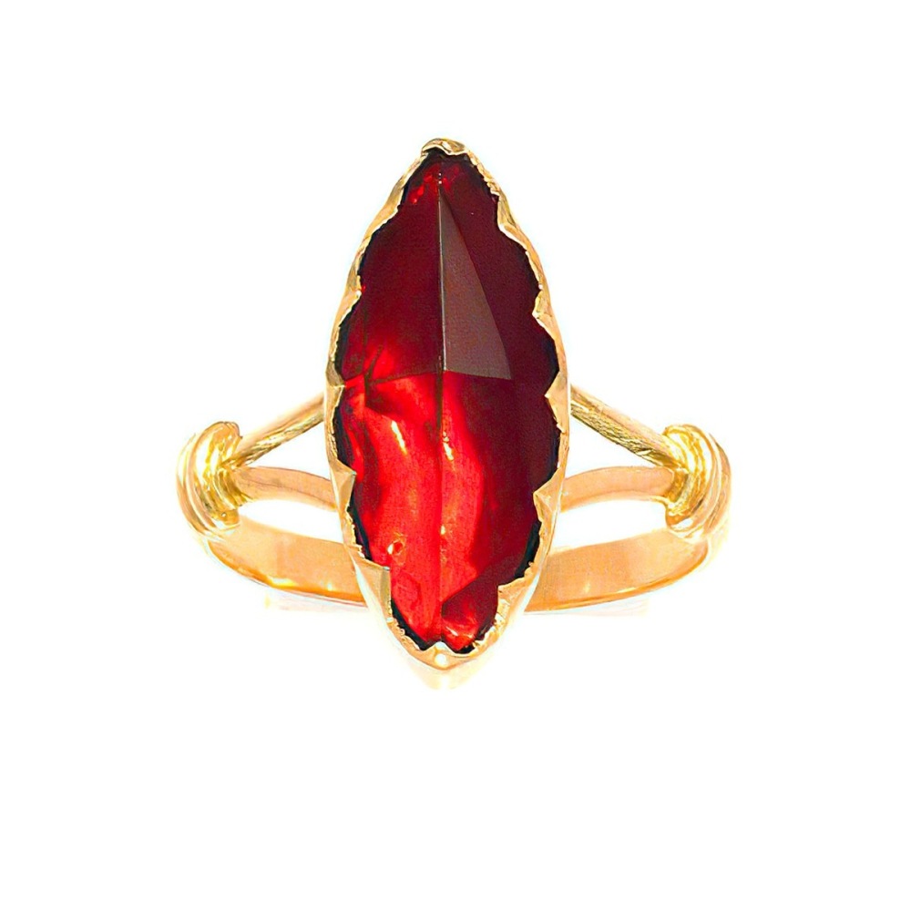 Bague Grenat Navette
