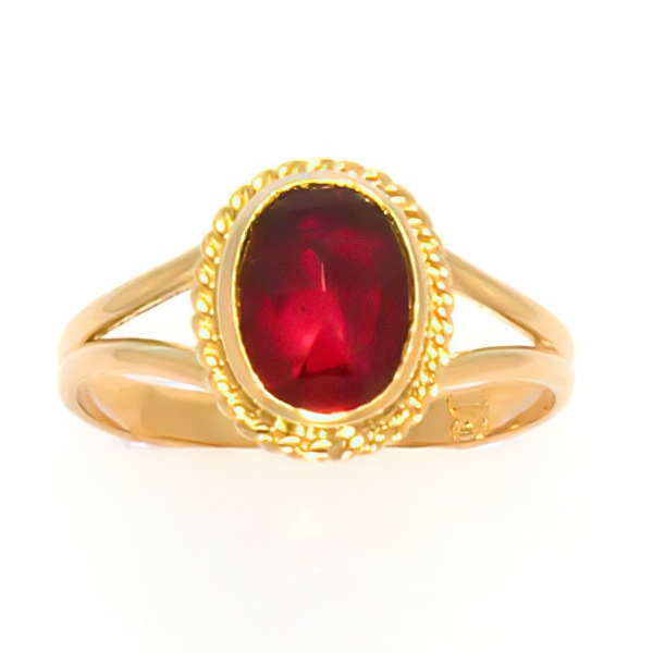 Bague Grenat Ovale