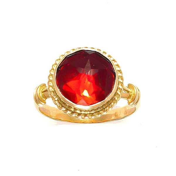Bague Grenat Rond