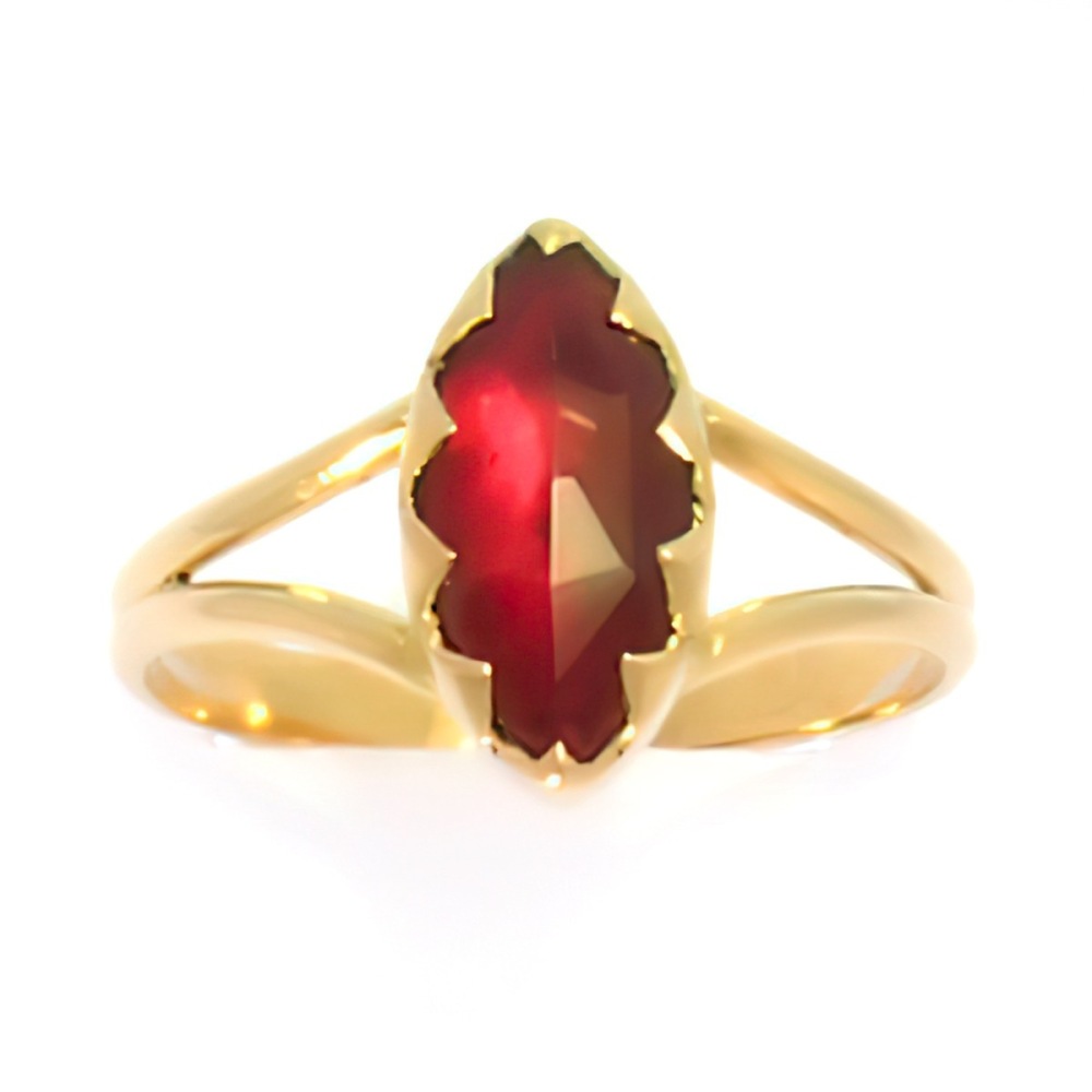 Bague Grenat Navette