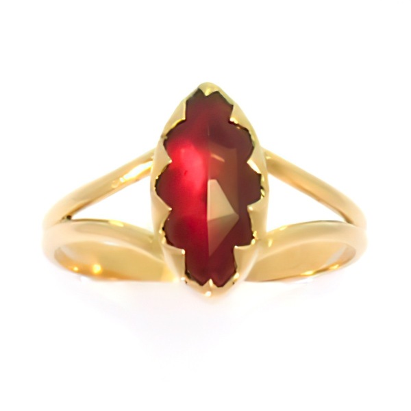 Bague Grenat Navette