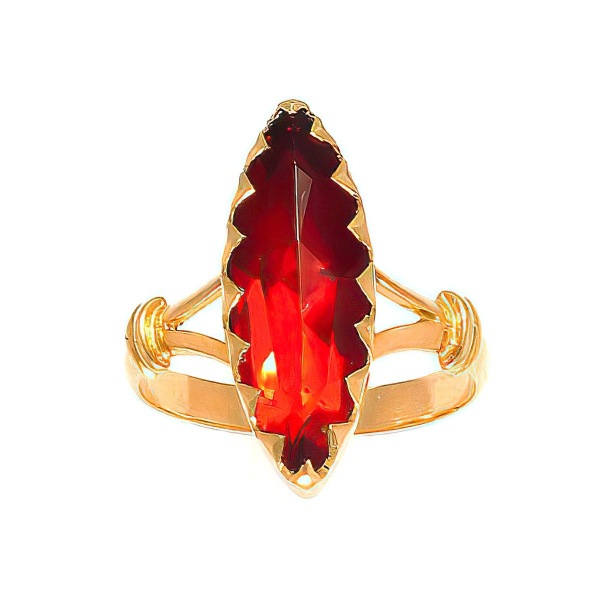 Bague Grenat Navette
