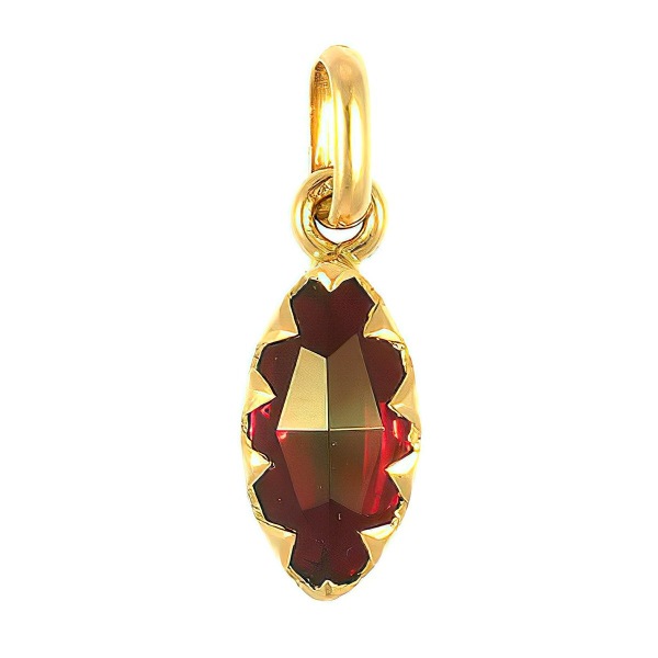 Pendentif Grenat Navette