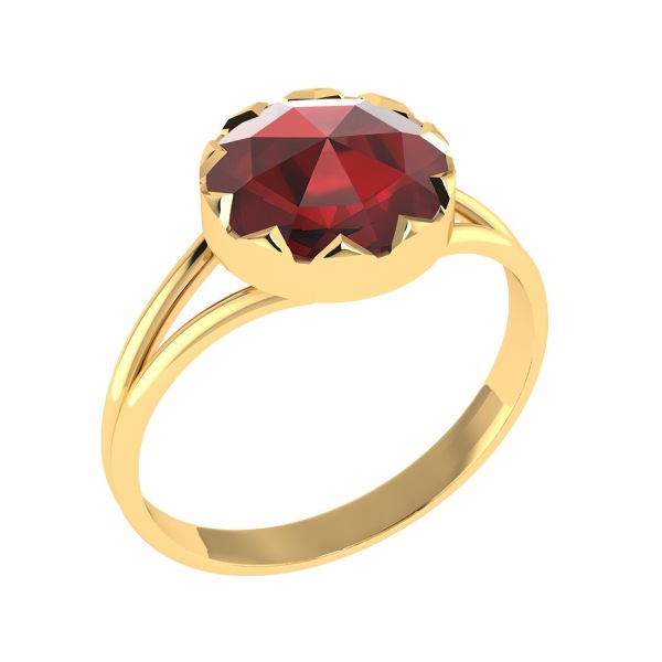 Bague Grenat Rond