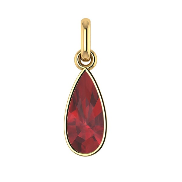 Pendentif Grenat Goutte