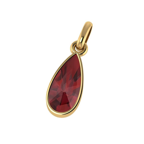 Pendentif Grenat Goutte