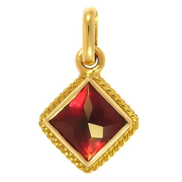 Pendentif Grenat Losange