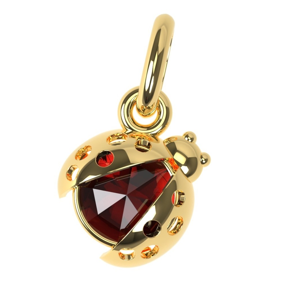 Coccinelle en Grenat