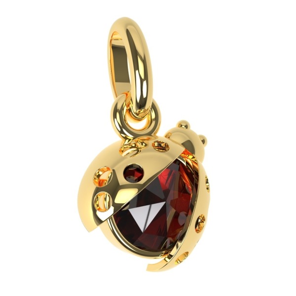 Coccinelle en Grenat