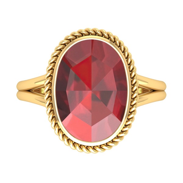 Bague Grenat Ovale
