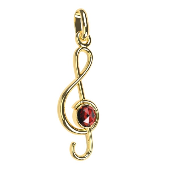 Pendentif Clé de Sol