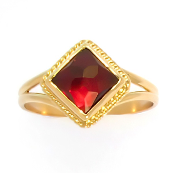 Bague Grenat Losange