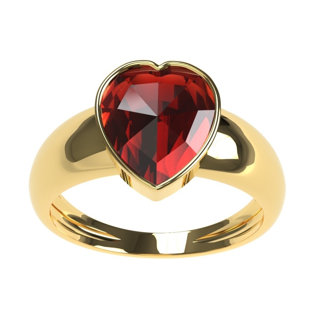 Bague Grenat Cœur