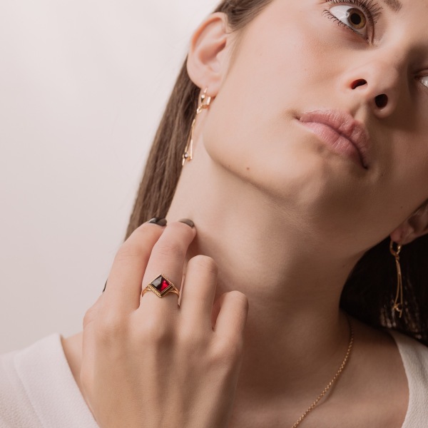 Bague Corps Godrons
