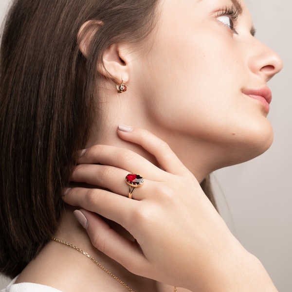 Bague Grenat Ovale