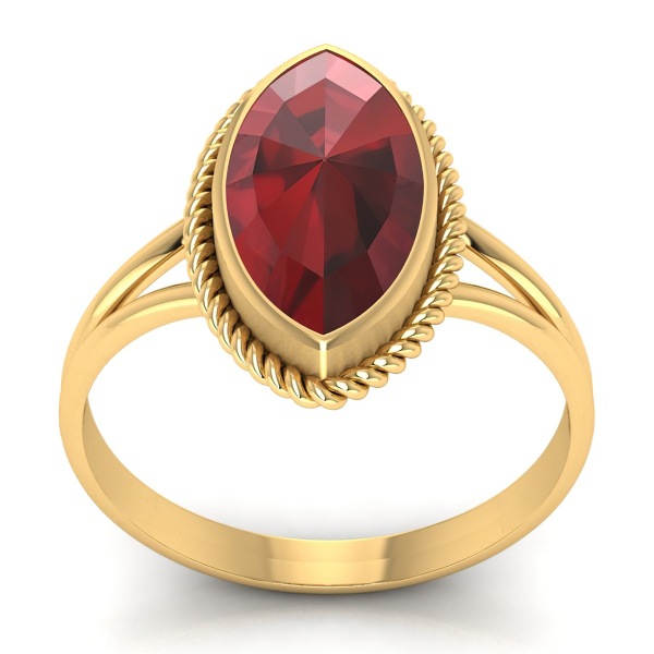 Bague Grenat Navette