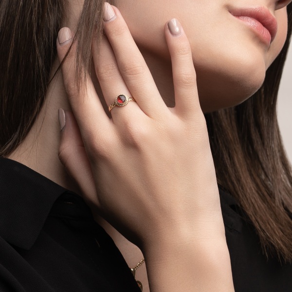 Bague Corps Ciselé