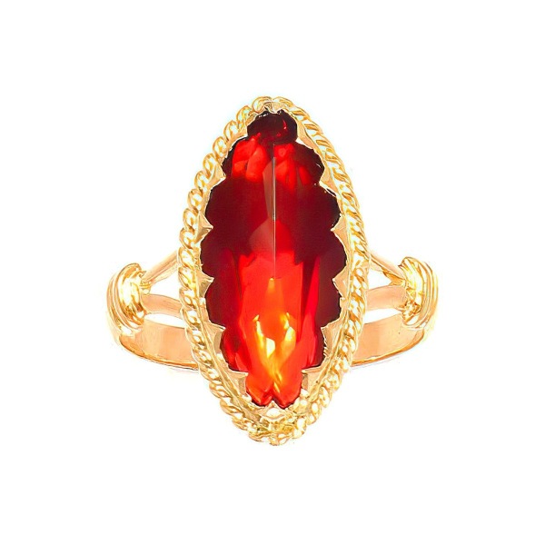 Bague Grenat Navette