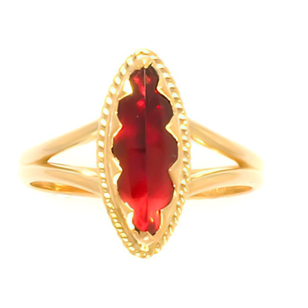 Bague Grenat Navette
