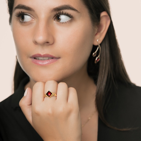 Bague Corps Godrons