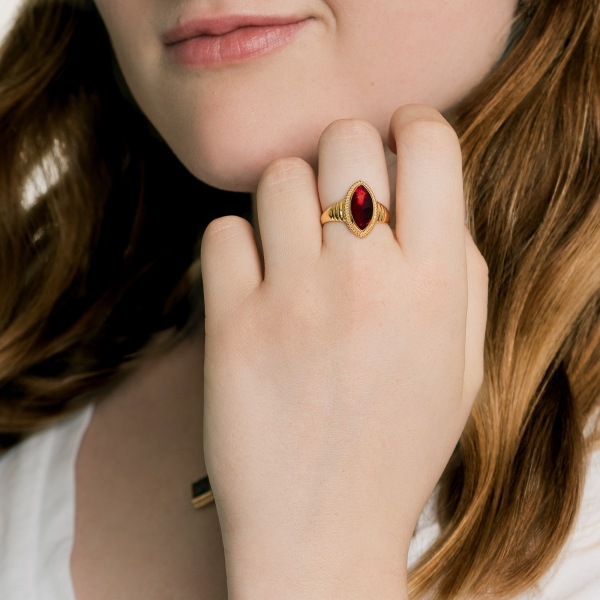 Bague Corps Godrons