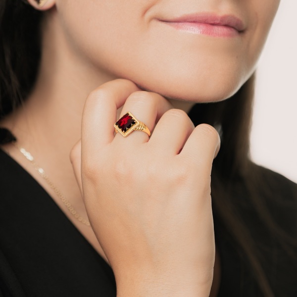 Bague Corps Godrons