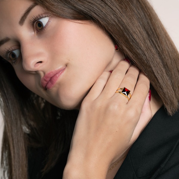 Bague Corps Double